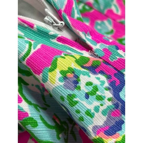 Lilly Pulitzer Dress Preppy Southern Charm Ivy Pink Romantic Floral‎ Size 8 M - Picture 9 of 12